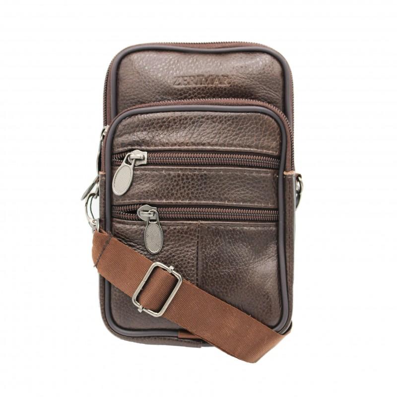 zerimar shoes Bolso bandolera de piel con asa y para cinturón 10x8 cm Rebajas online