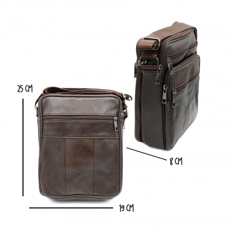 zerimar shoes Bolso bandolera de piel modelo CALATE 25x19x8 cm Rebajas top