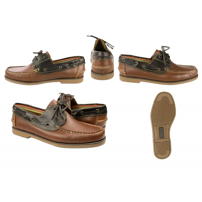 zerimar shoes Náuticos de piel ligeros con cordones modelo BICO Superdescuento
