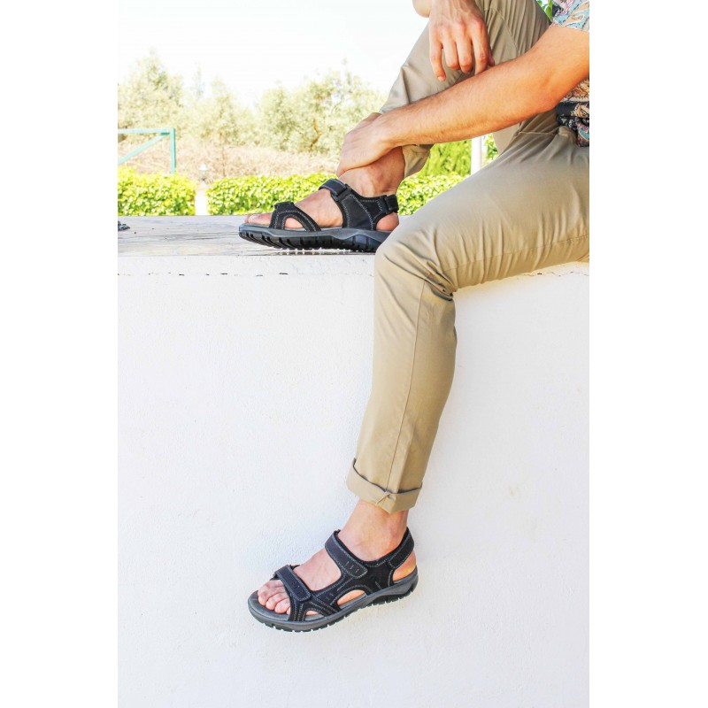 zerimar shoes Sandalias de piel STONE con cierre de velcro Limitado a 3 días