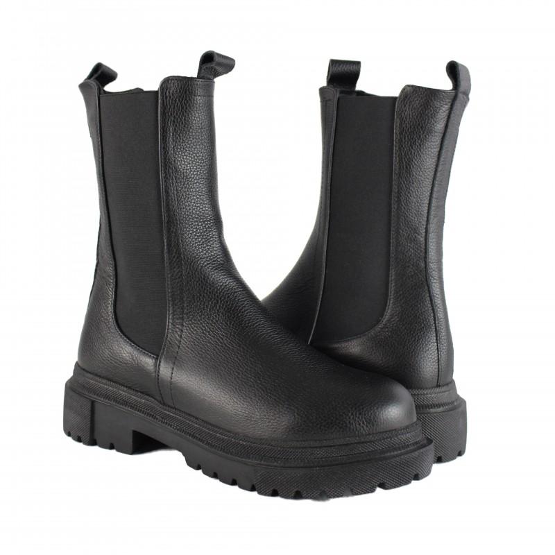 zerimar shoes Botas Chelsea de piel con elástico Tienda