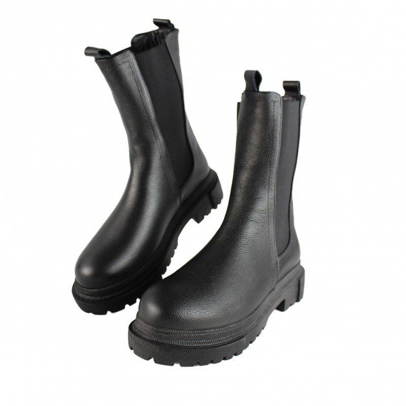 zerimar shoes Botas Chelsea de piel con elástico Tienda