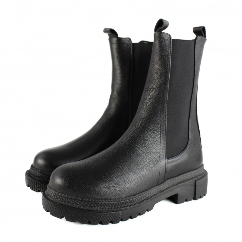 zerimar shoes Botas Chelsea de piel con elástico Tienda