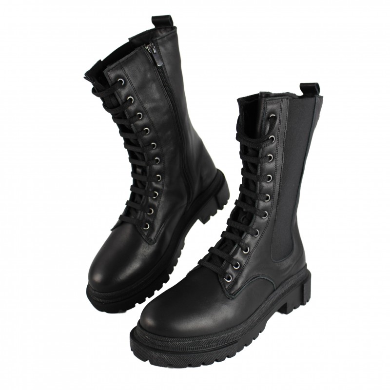 zerimar shoes Botas estilo militar con cremallera y elástico BOMB Liquidación