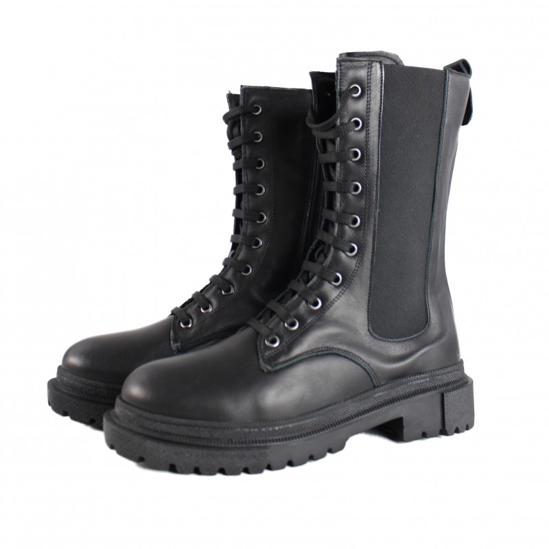 zerimar shoes Botas estilo militar con cremallera y elástico BOMB Liquidación