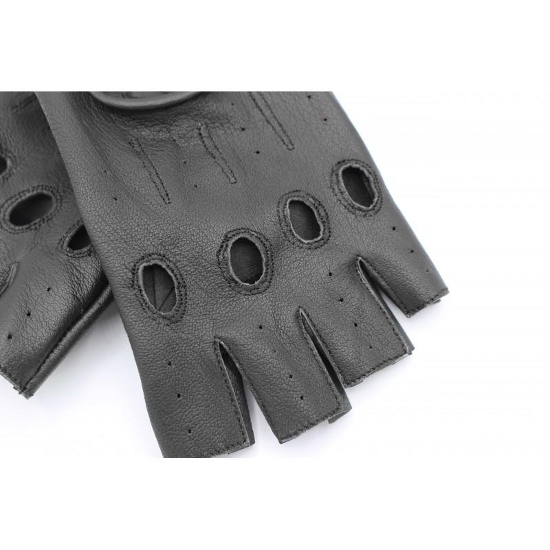 zerimar shoes Guantes de piel sin dedos para conductores cortos Envío gratis