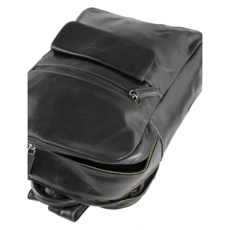 zerimar shoes Mochila de piel natural 38x28x11 cm BLOKE Últimos 2 días
