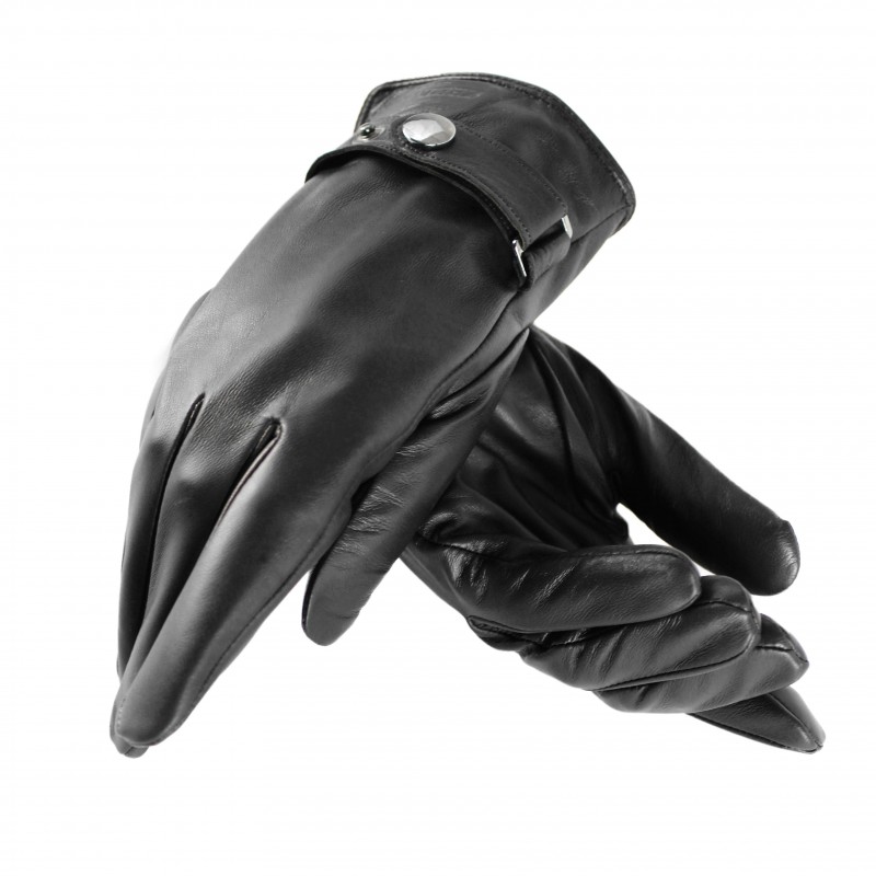 zerimar shoes Guantes de piel con clip ajustable modelo BIRLE Promoción por tiempo limitado