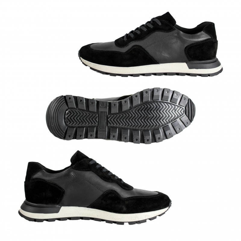 zerimar shoes Sneakers de piel combi con detalle relieve Solo hoy