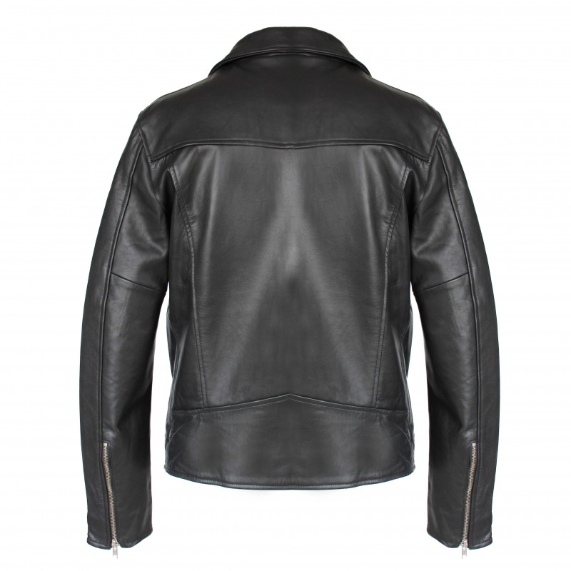 zerimar shoes Chaqueta heavy de piel con cremallera TAUMO Oferta especial de fábrica
