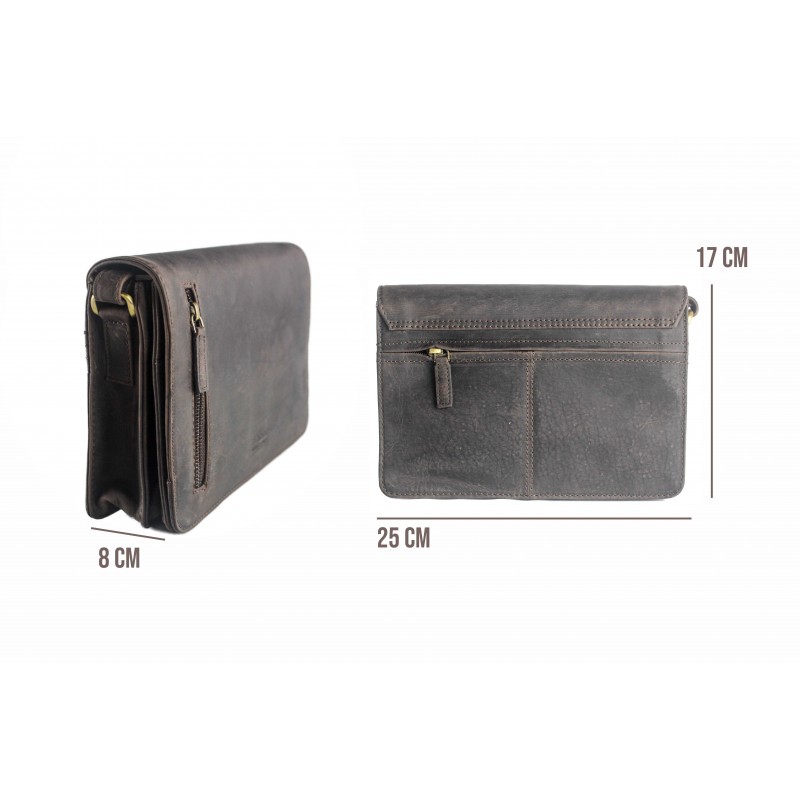 zerimar shoes Bolso solapa de piel 17x25x8 cm ANOTHER En oferta