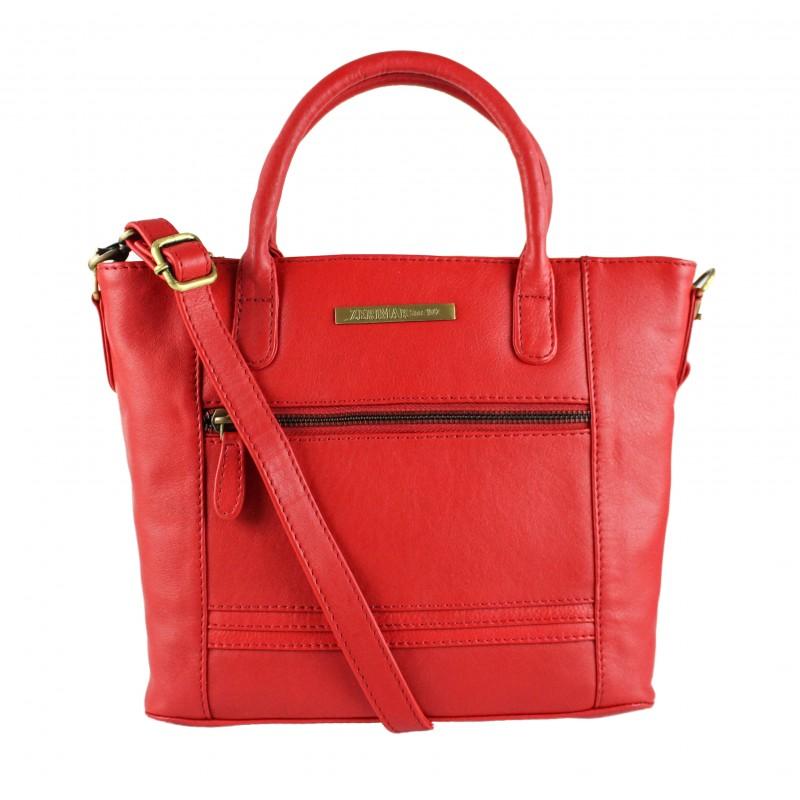 zerimar shoes Bolso de piel con cremallera EXTREMO 21x27x9 cm Libre de impuestos