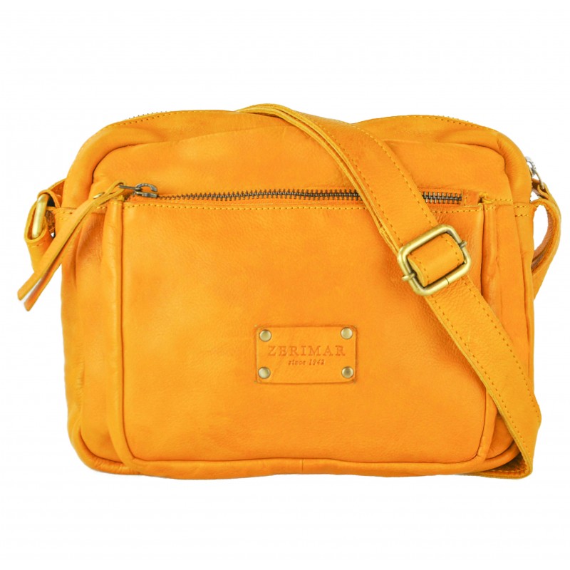 zerimar shoes Bolso de piel con multicremallera JAYCE 30x24x8 cm En línea