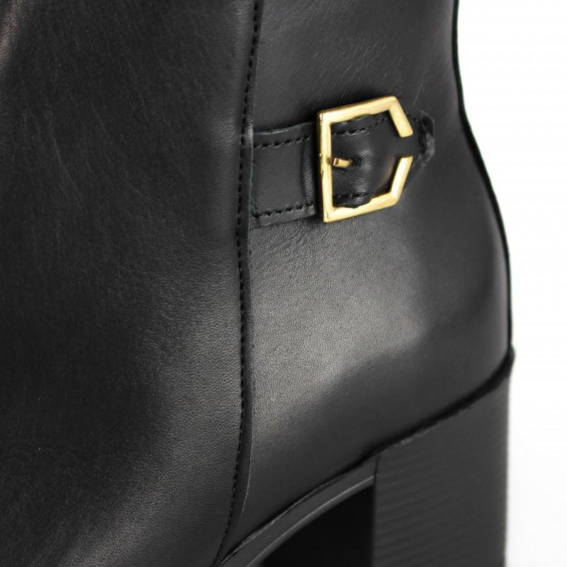zerimar shoes Botines de piel con tacon y cremallera modelo HIGHES Rebajas online