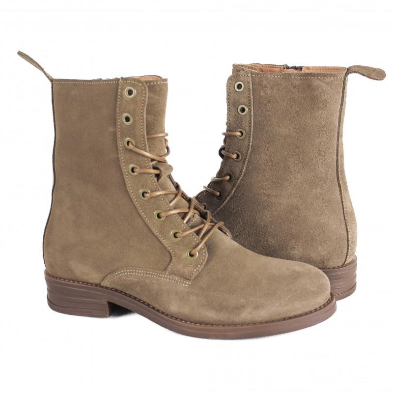 zerimar shoes Botas estilo militar con cremallera modelo DIER