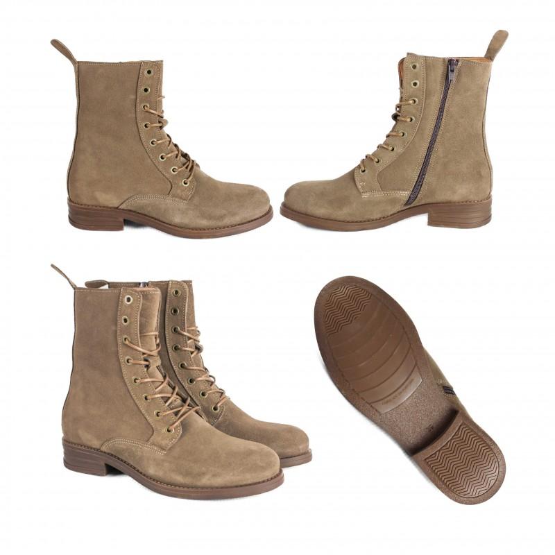 zerimar shoes Botas estilo militar con cremallera modelo DIER Rebajas top