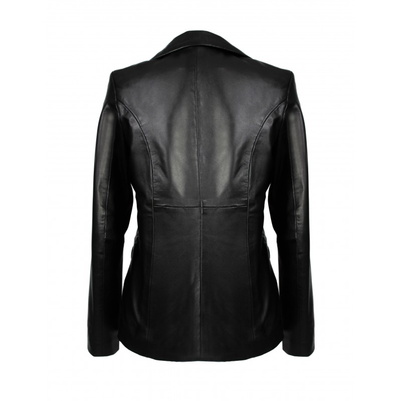 zerimar shoes Blazer de piel abotonada estilo elegante Oferta especial