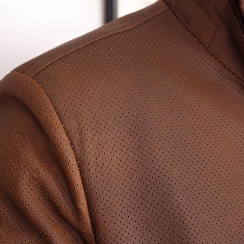 zerimar shoes Chaqueta de cuero perforada modelo ITALIA COMPRAR AHORA