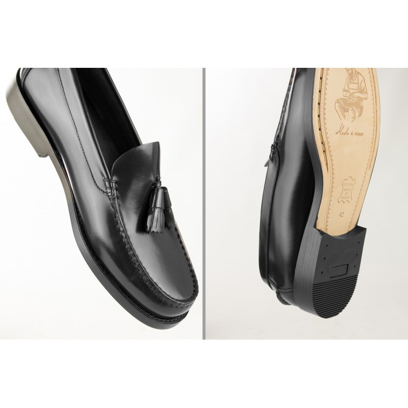 zerimar shoes Mocasines de hombre con borlas y suela de cuero - Talla plus ÚLTIMAS EDICIONES