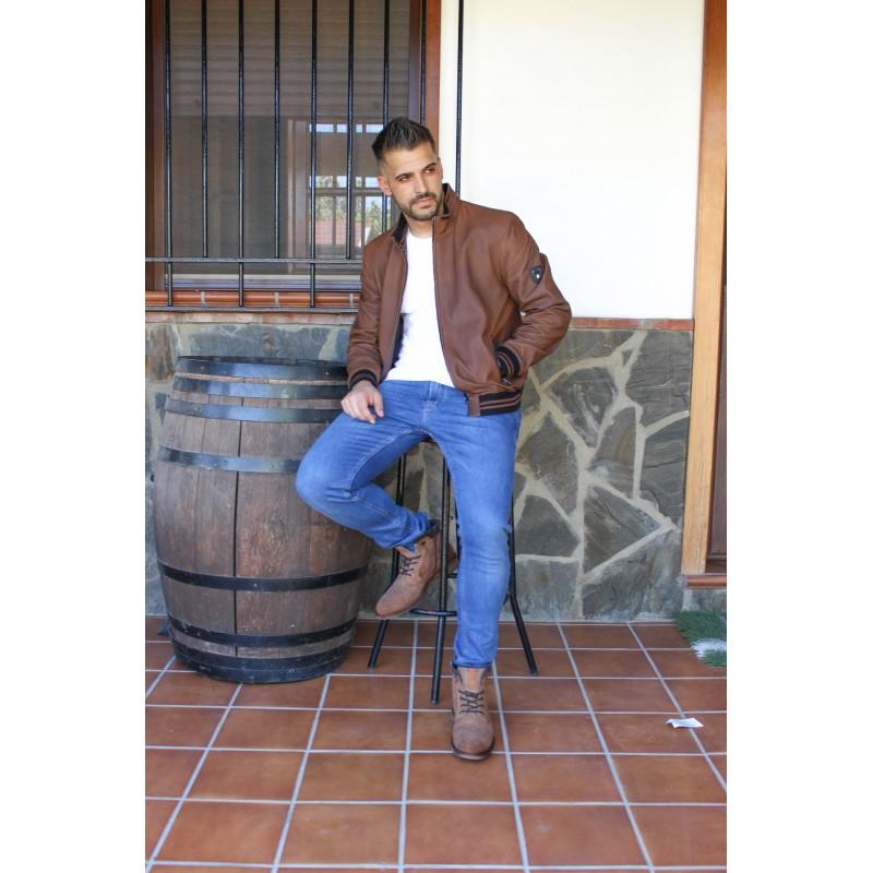 zerimar shoes Botas combi de piel con cierre de cremallera Solo queda un día