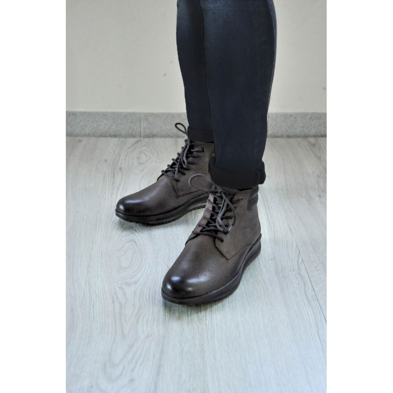 zerimar shoes Botines de piel con degradado y cordones Superdescuento