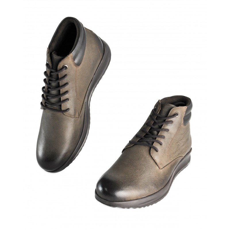 zerimar shoes Botines de piel con degradado y cordones Superdescuento