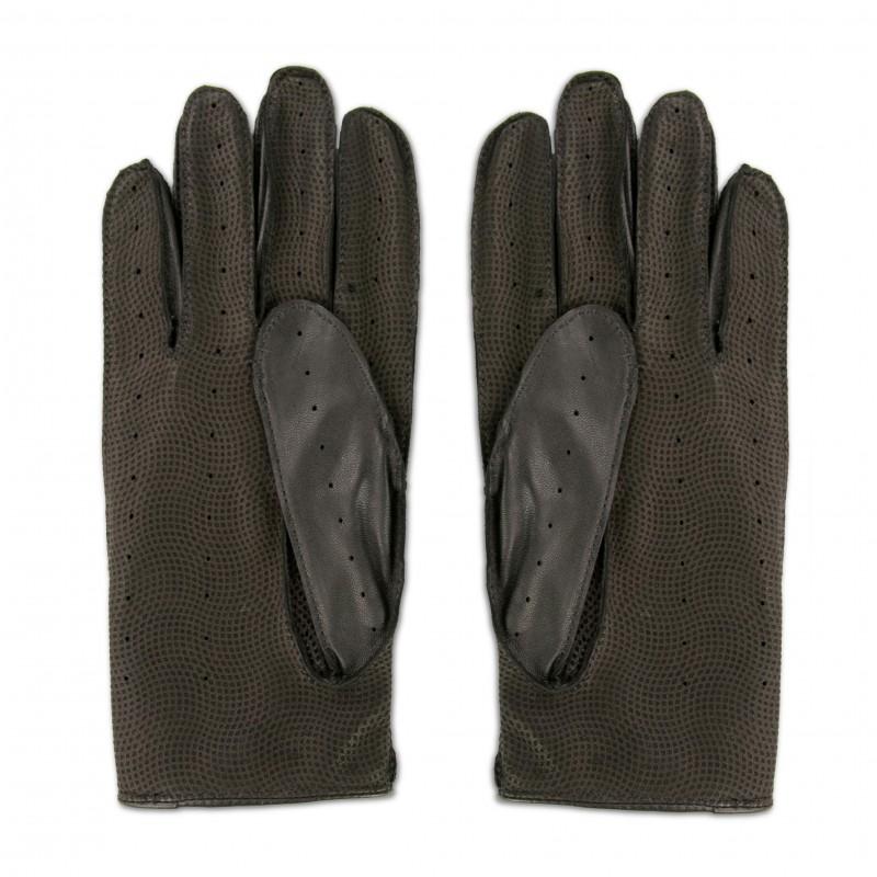 zerimar shoes Guantes para conducir de cuero con cierre de botón Ahorra y exporta