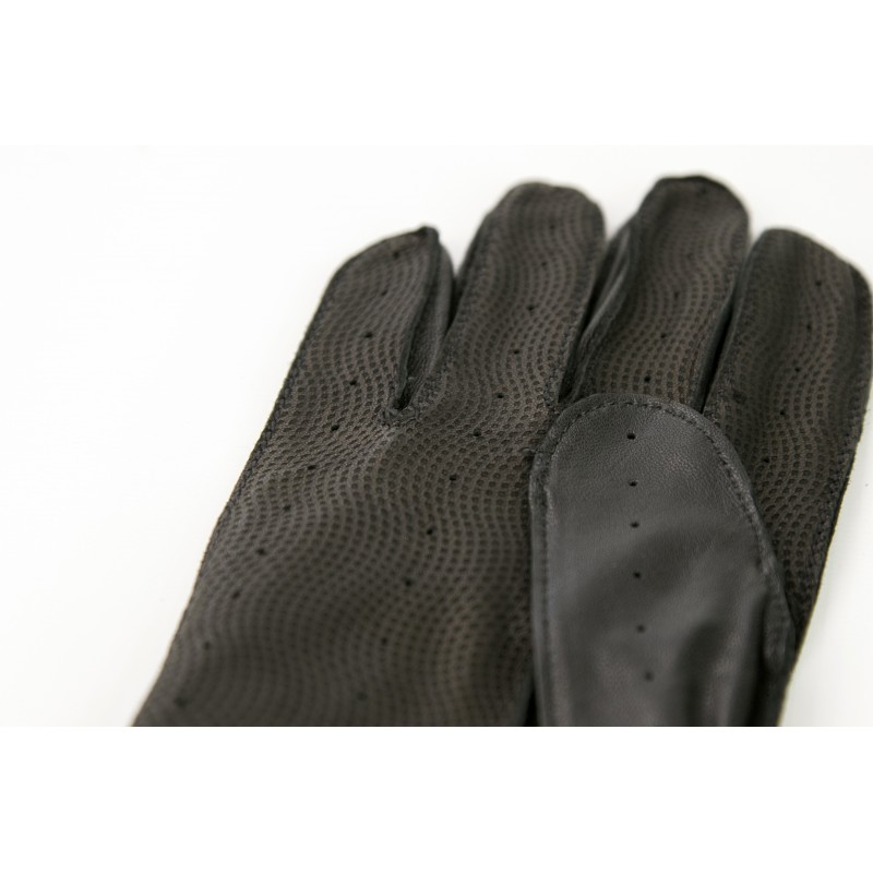 zerimar shoes Guantes para conducir de cuero con cierre de botón Ahorra y exporta
