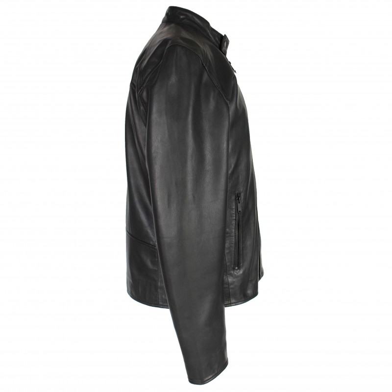 zerimar shoes Chaqueta de piel con cremallera NAULE Descuentos del mes