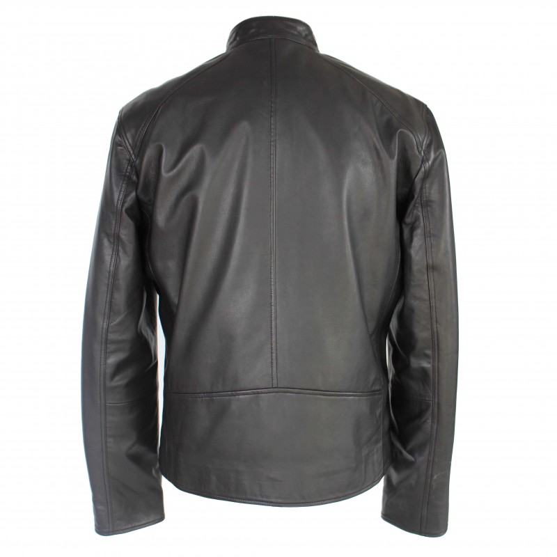 zerimar shoes Chaqueta de piel con cremallera NAULE Descuentos del mes