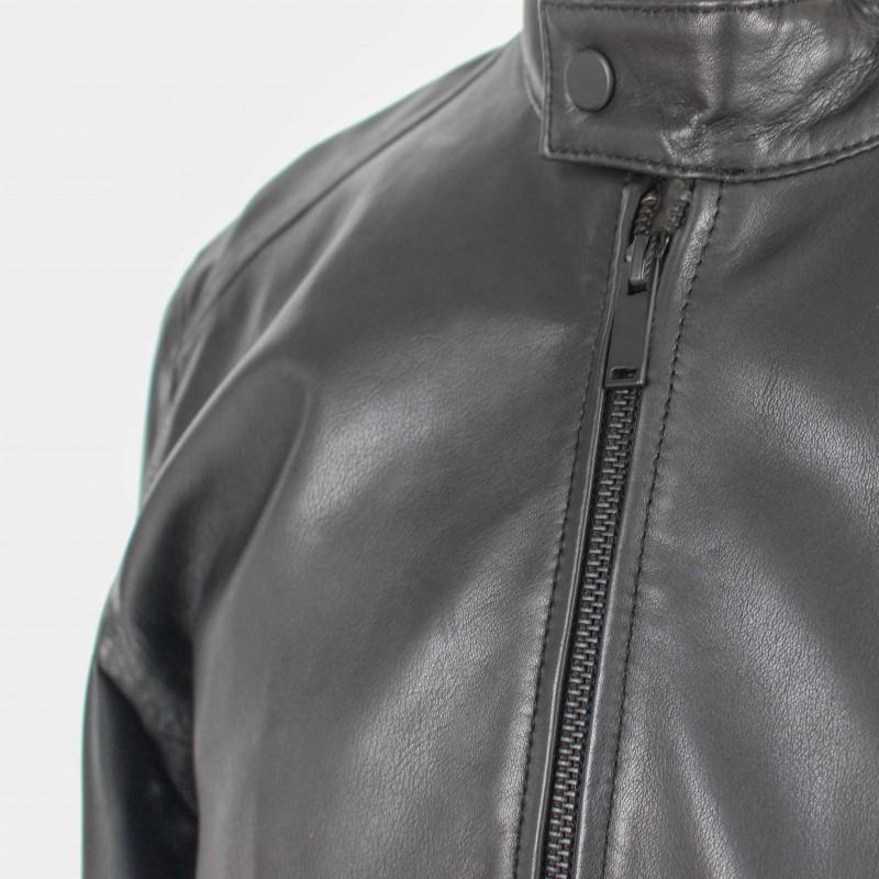 zerimar shoes Chaqueta de piel con cremallera NAULE Descuentos del mes
