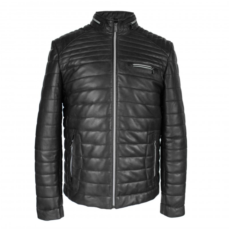 zerimar shoes Chaqueta de piel acolchada BLUEBERRY