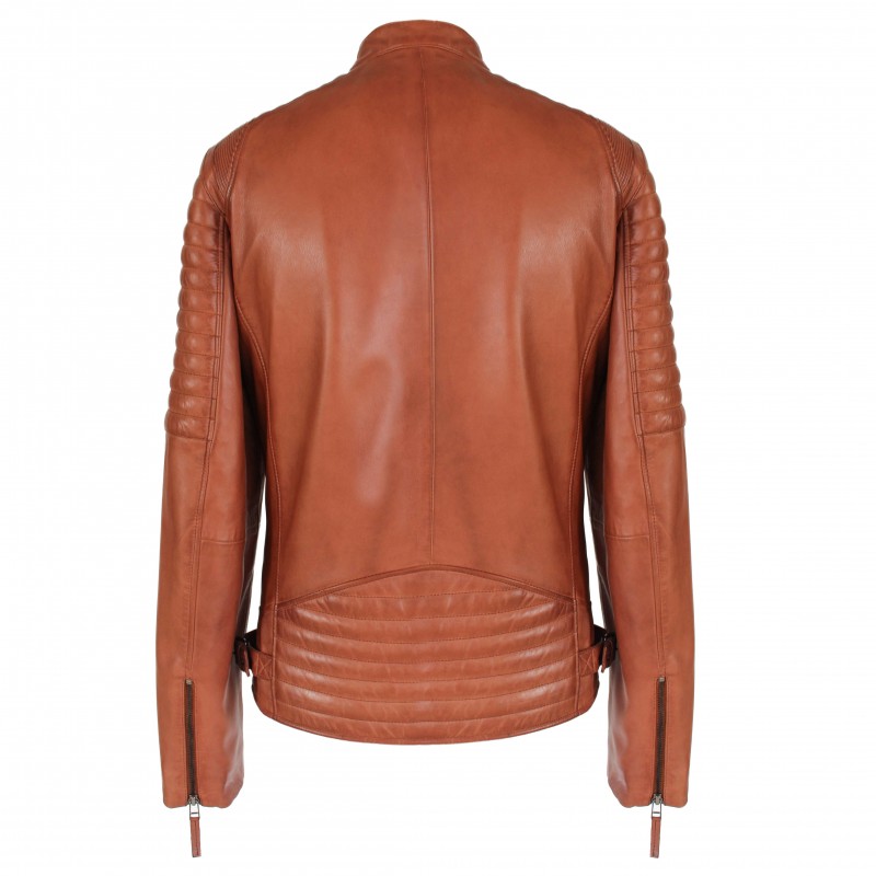 zerimar shoes Chaqueta de piel con acolchado PEAK Última moda