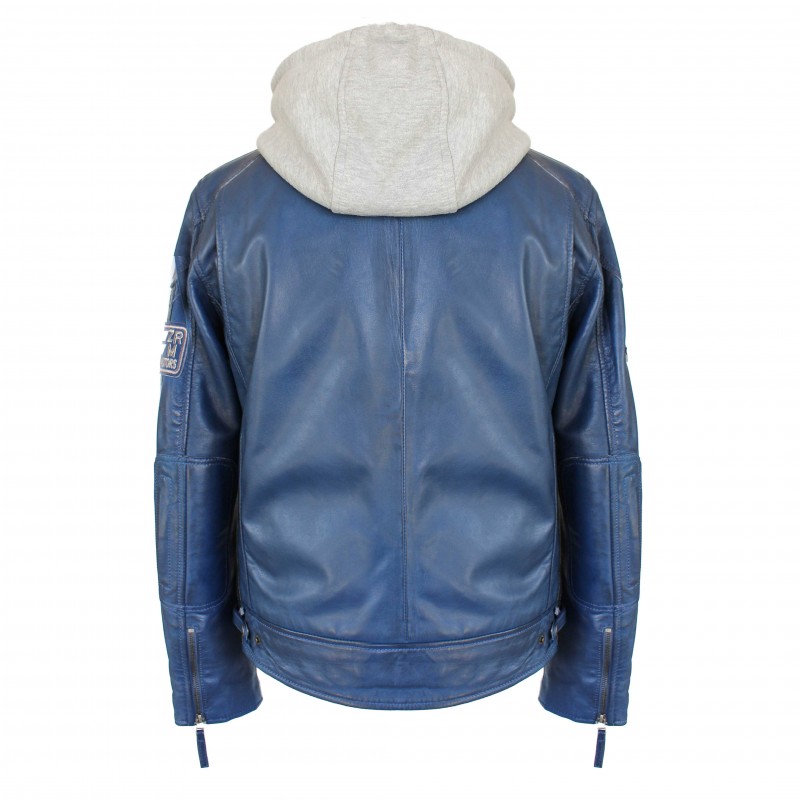 zerimar shoes Chaqueta de piel con parches WOBALL Descuento por venta flash
