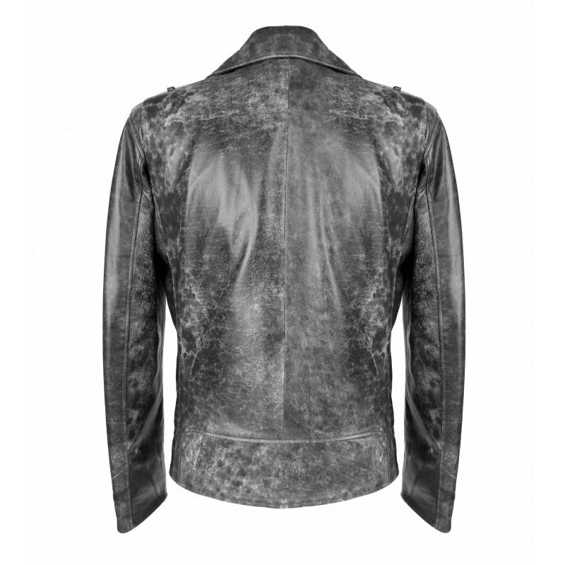 zerimar shoes Chaqueta de piel biker OLD SCHOOL Devoluciones gratuitas