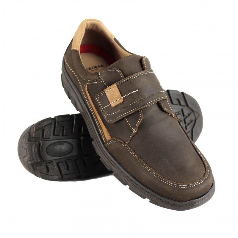 zerimar shoes Zapato de cuero con cierre de velcro modelo BICO