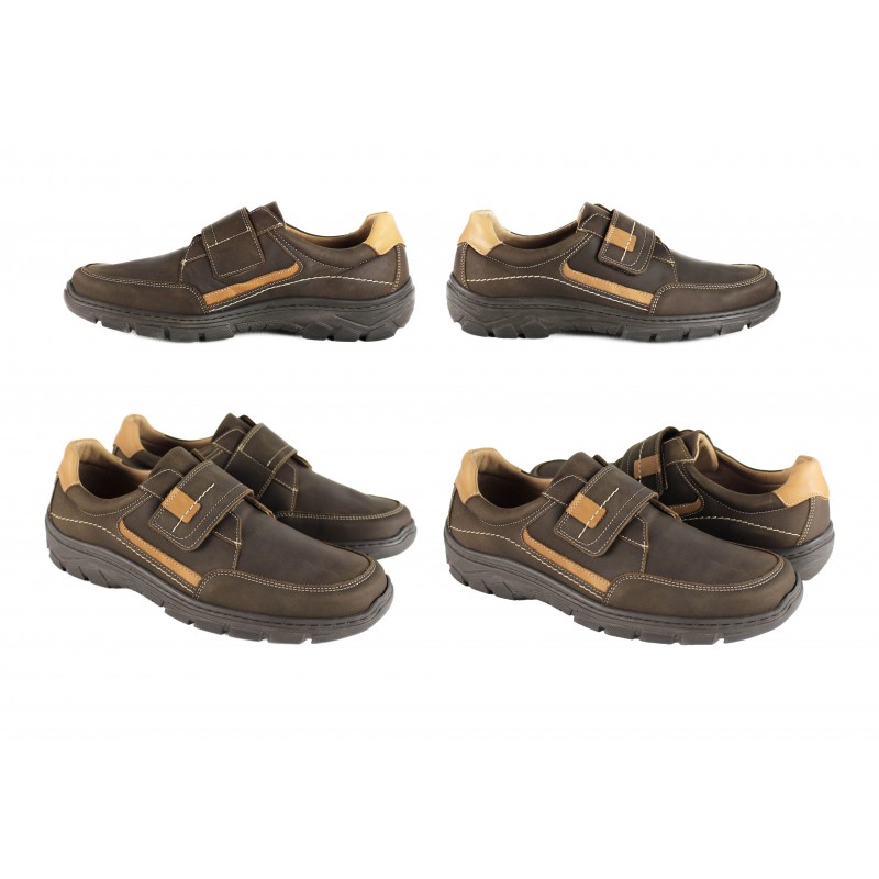 zerimar shoes Zapato de cuero con cierre de velcro modelo BICO 2025