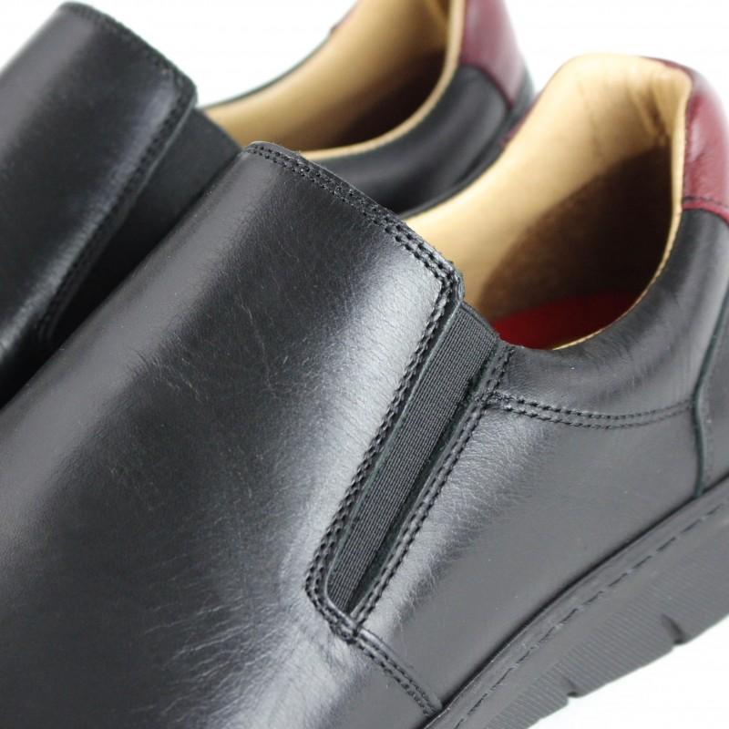 zerimar shoes Zapatos de piel con cierre elastico modelo BRUMA Outlet online