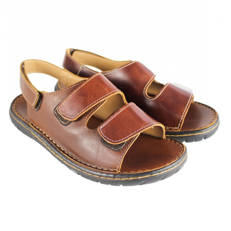 zerimar shoes Sandalia de piel ajustable con velcro modelo JUKONO Último día