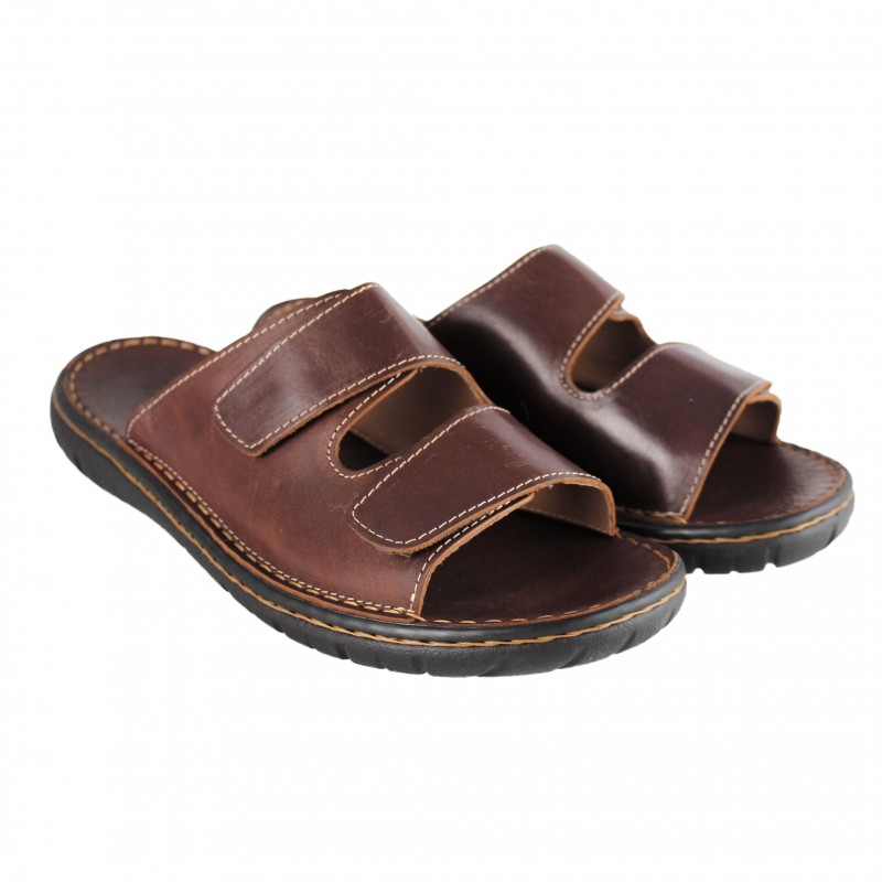 zerimar shoes Sandalia de piel ajustable con velcro modelo JOUSKA Precio de fábrica
