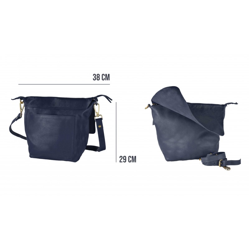 zerimar shoes Bolso de bandolera con solapa y cremallera VANDER 29x38 cm Promoción por tiempo limitado
