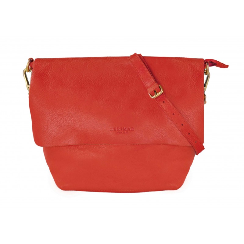 zerimar shoes Bolso de bandolera con solapa y cremallera SILCO 25x33 cm