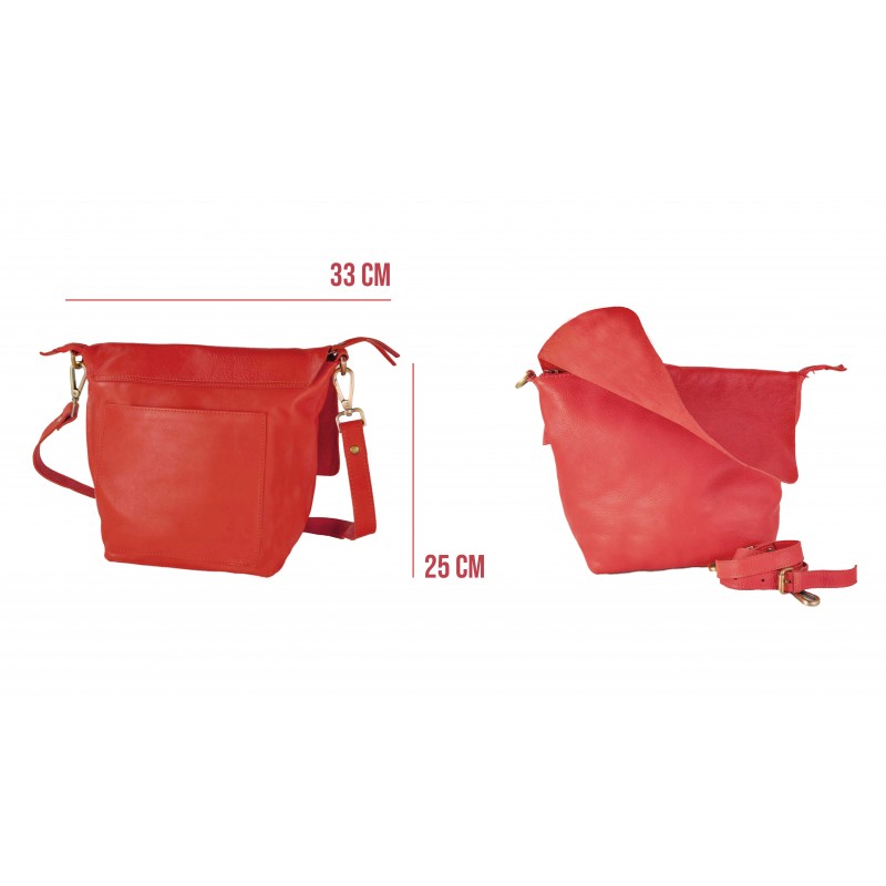 zerimar shoes Bolso de bandolera con solapa y cremallera SILCO 25x33 cm Solo hoy