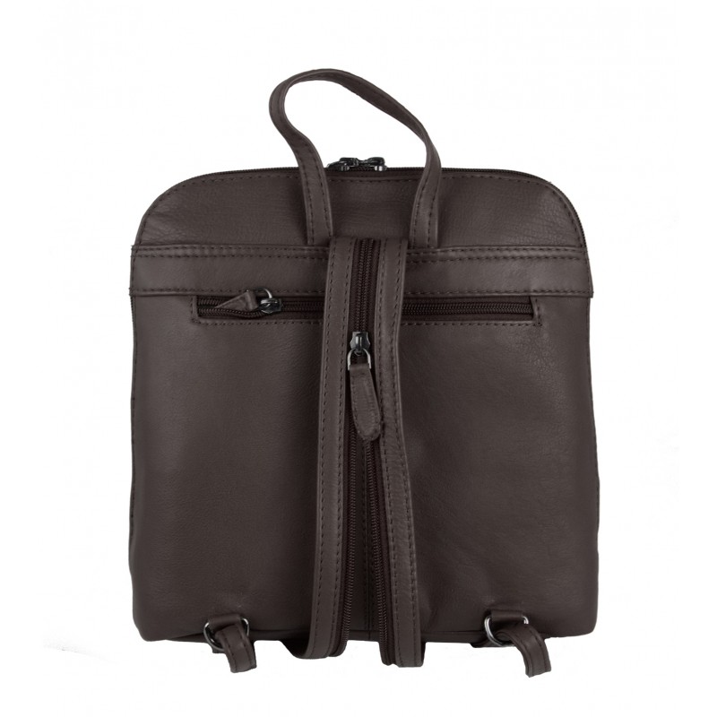 zerimar shoes Mochila de piel natural de mujer estilo casual 25x24x6 cm Precios de Black Friday