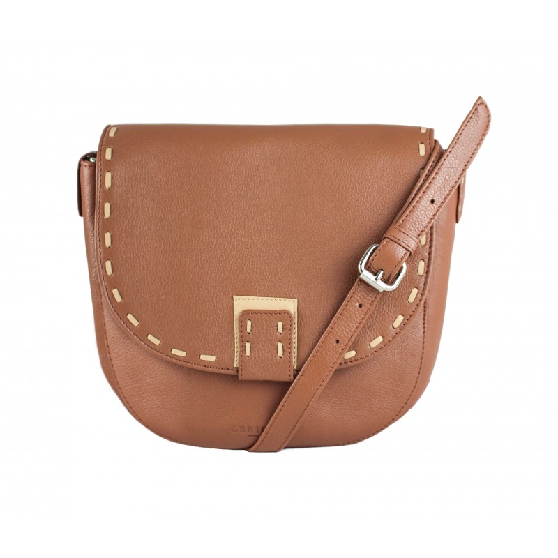 zerimar shoes Bolso de piel detalle beige con doble asa 23x6x23 cm Descuento por venta flash