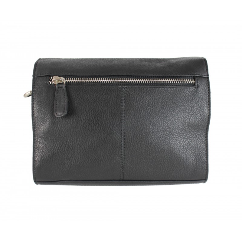 zerimar shoes Bolso bandolera de piel detalle cadena 23x5x17 cm Ofertas de temporada