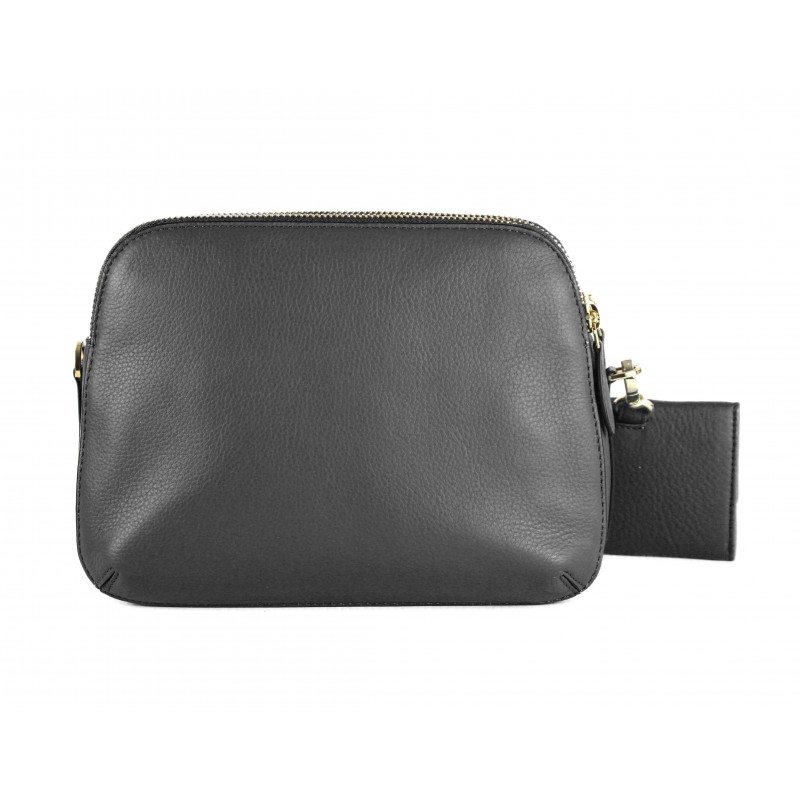 zerimar shoes Bolso de piel con doble cremallera 24x9x17 cm Precio ultrabajo