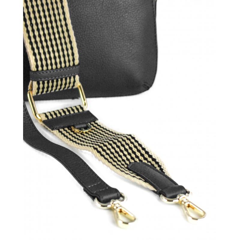 zerimar shoes Bolso de piel con doble cremallera 24x9x17 cm Precio ultrabajo