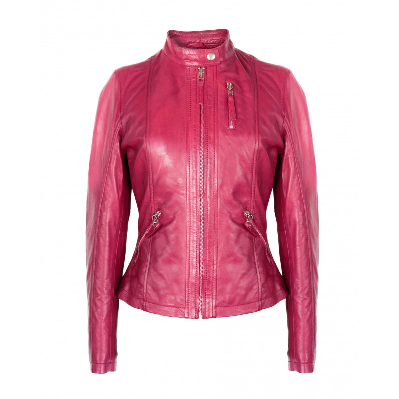zerimar shoes Chaqueta de piel con laterales elásticos modelo OCHO