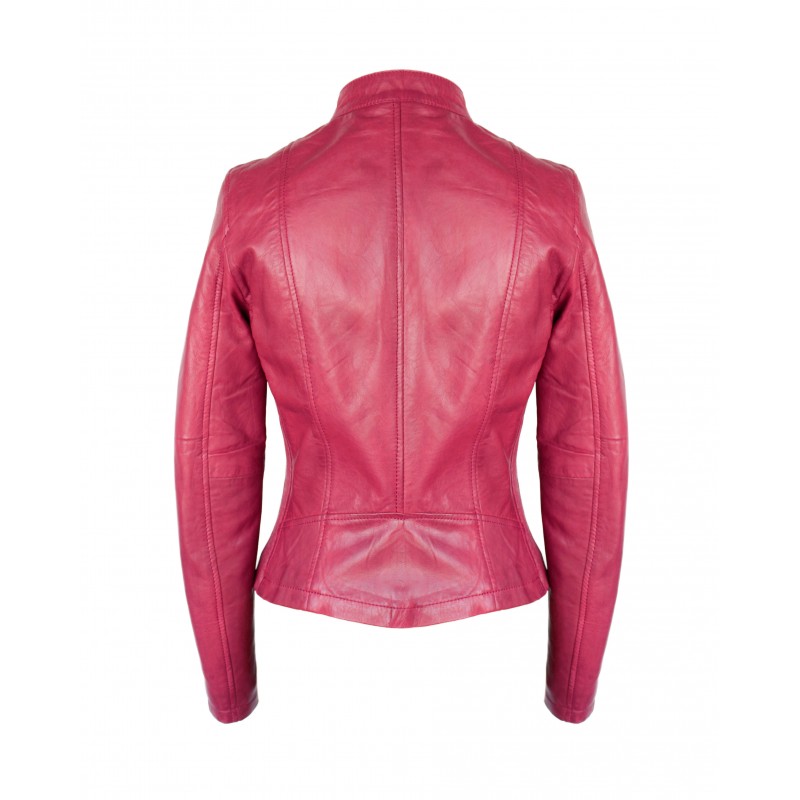 zerimar shoes Chaqueta de piel con laterales elásticos modelo OCHO En oferta